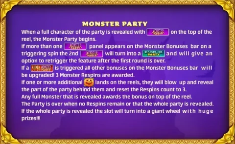 Monster Party rools 