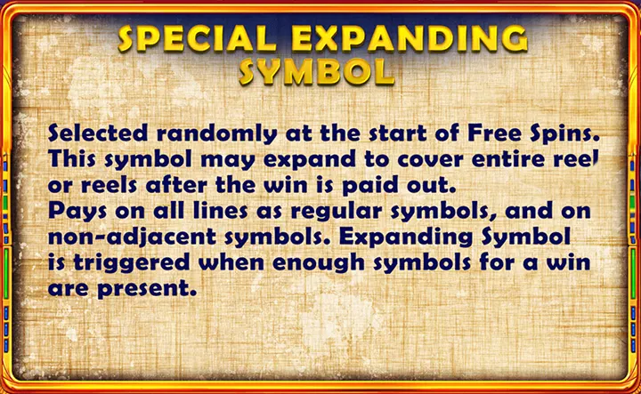 Egypt Legend Slots Features And Symbols