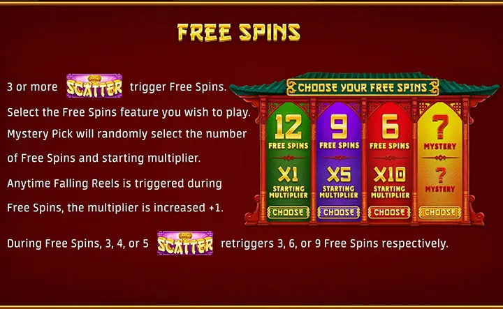 Gambino dragon slots free spins