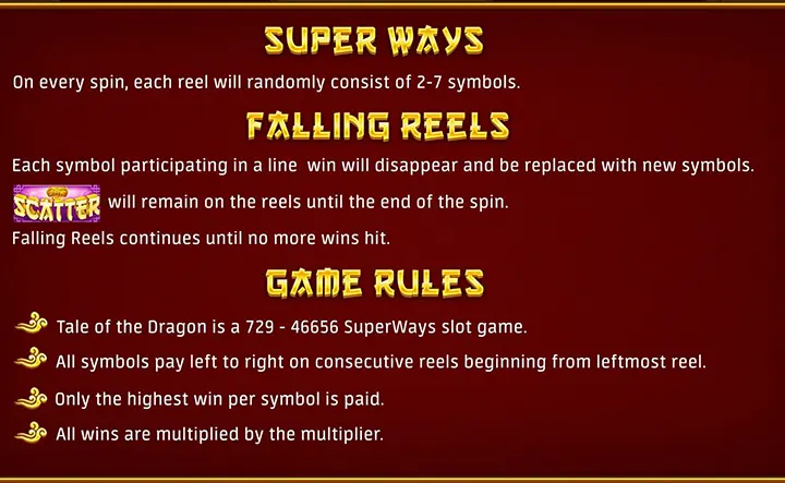 Gambino Dragon Slots Game Rules