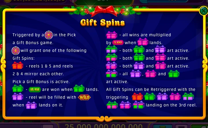 Gabys Jingle Ball Free Spins