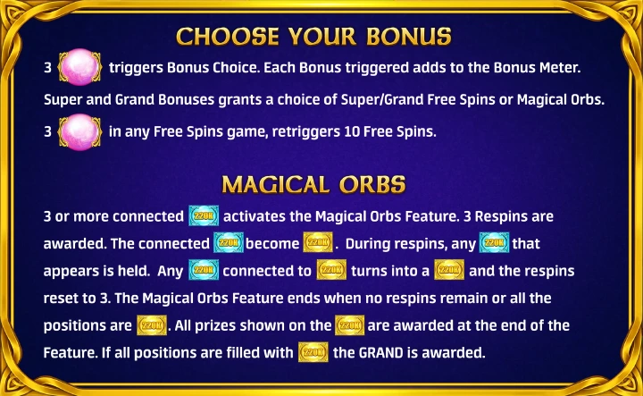 Enchanted Orbs Free Slots Bonus