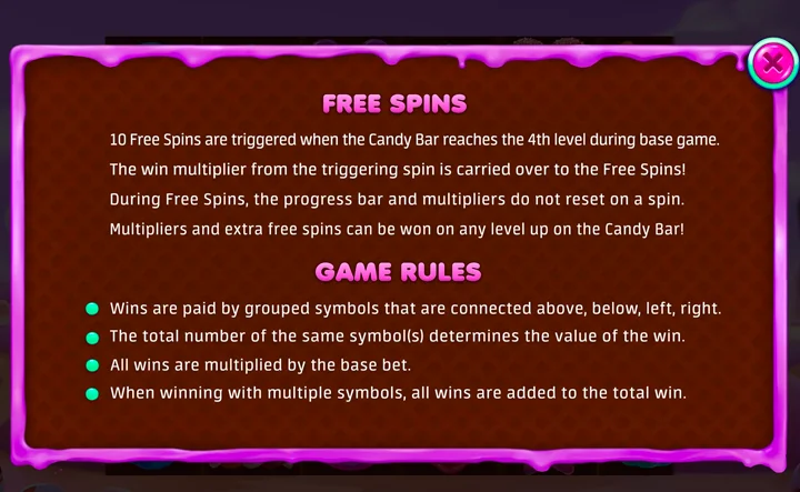 Sugarland Wild Free Spins