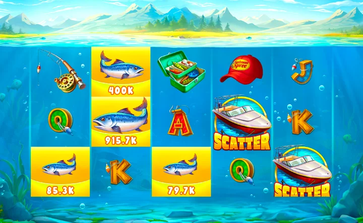 Salmon Spree Free Slots Gameplay