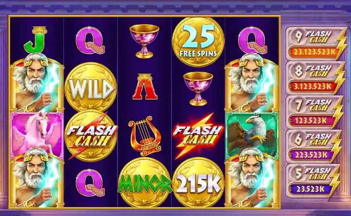 Get free spins on Legend of Zeus 2  slot game